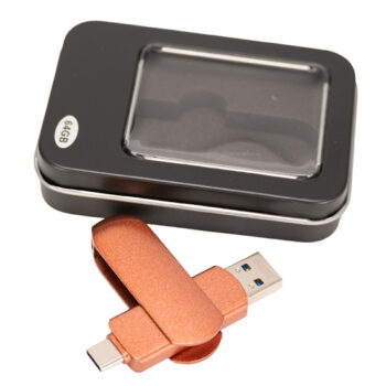 Pendrive giro encobrizado 64GB